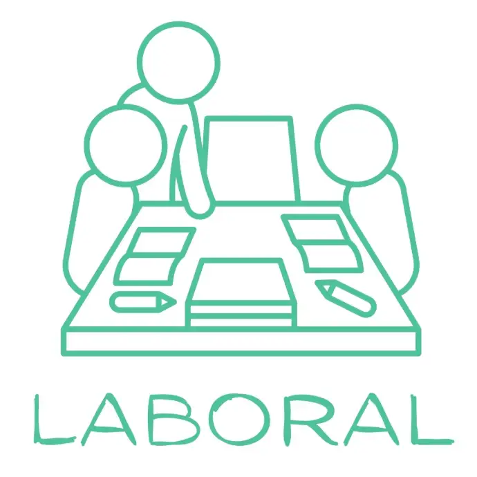 icono de personas trabajando con documentos en la  mesa